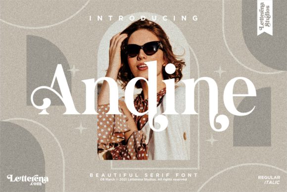 Andine: A Premium Serif Typeface for Campaign Design