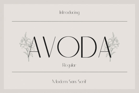 Avoda: The Elegant Sans Serif Typeface for Modern Editorial Design