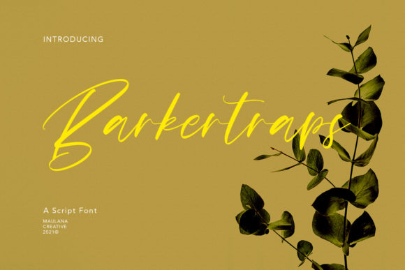 Barkertraps: The Elegant Script Font for Polished Small Business Branding