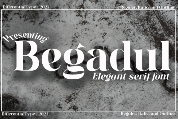 Begadul: An Elegant Serif Typeface for Modern Branding