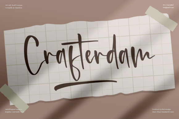 Crafterdam: The Handwritten Typeface for Polished Digital Brands