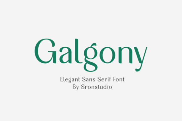 Galgony: The Premium Sans Serif Typeface for High-Impact Campaigns