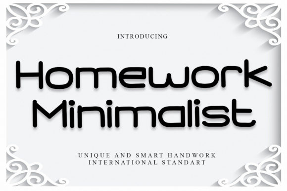 Homework Minimalist: The Perfect Script Font for Handmade Crafts