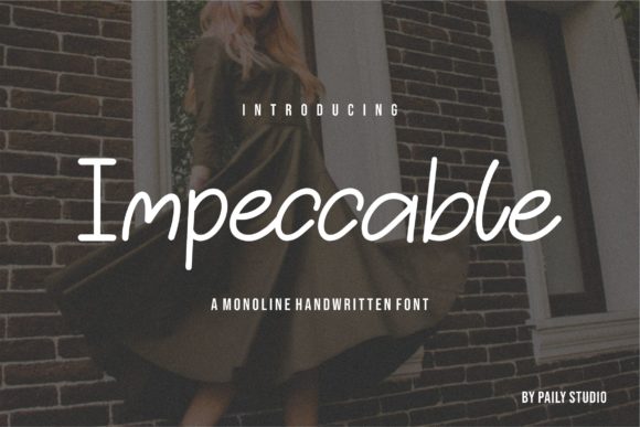 Impeccable: The Elegant Handwritten Typeface for Crafters and Sellers