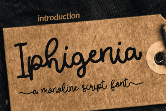 Iphigenia: The Handwritten Font That Elevates Small Business Branding