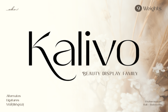Kalivo: The Elegant Sans Serif Typeface for Modern Branding