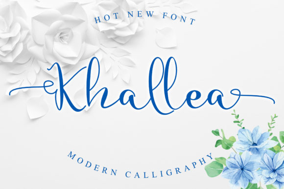 Khallea: A Delicate Handwritten Typeface for Editorial Design
