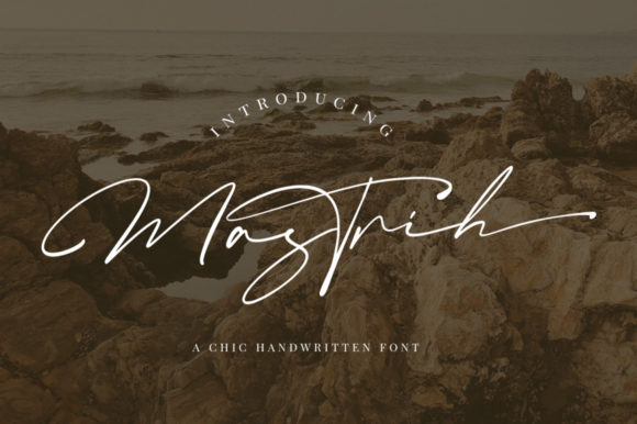 Mastrih: A Stylish Script Typeface for Editorial Design
