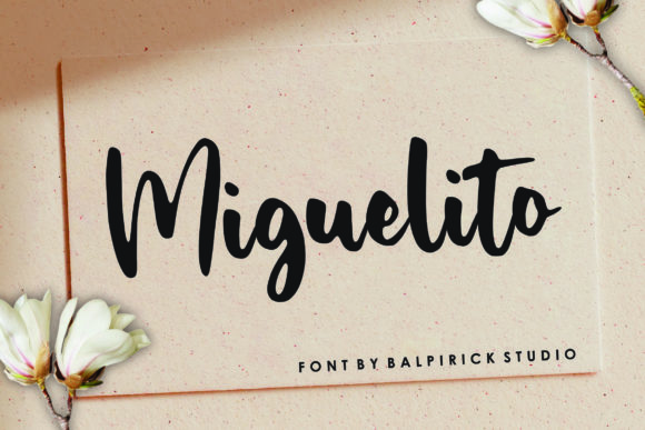 Miguelito: A Script Amp Typeface for Modern Editorial Design