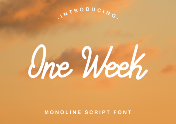 One Week: The Elegant Script Font for Modern Web Design