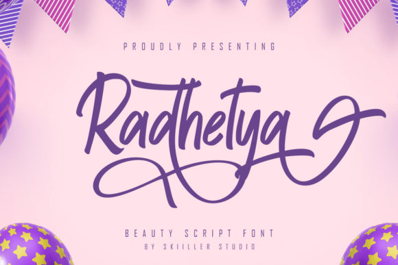 Radhetya: A Stylish Script Typeface for Elegant Branding