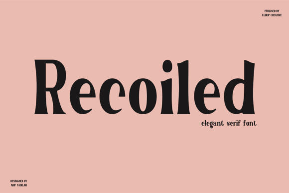 Recoiled: The Serif Typeface for Bold Editorial Design