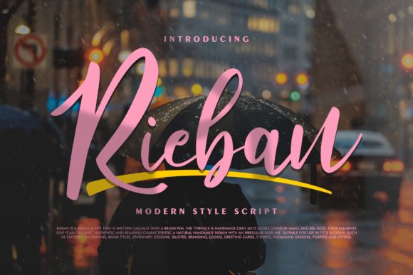 Rieban: The Handwritten Typeface That Elevates Small Business Branding