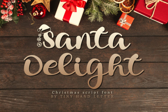 Santa Delight: A Handwritten Typeface for Elegant Branding