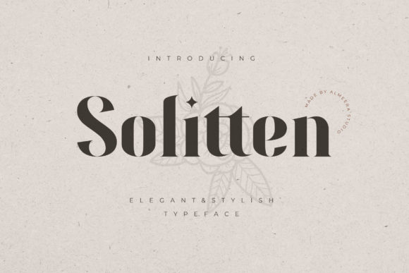 Solitten: A Premium Serif Font for Distinct Brand Identities