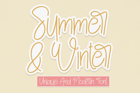 Summer and Winter: The Handwritten Typeface for Polished Digital Brands