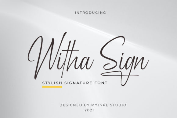 Witha Sign: A Delicate Typeface for Elegant Web Design